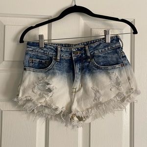 High Rise Ombré Shorts